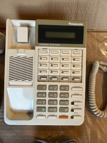 Teléfono con altavoz de pantalla Panasonic KX-T7030 (blanco) *reacondicionado* - Imagen 2 de 3