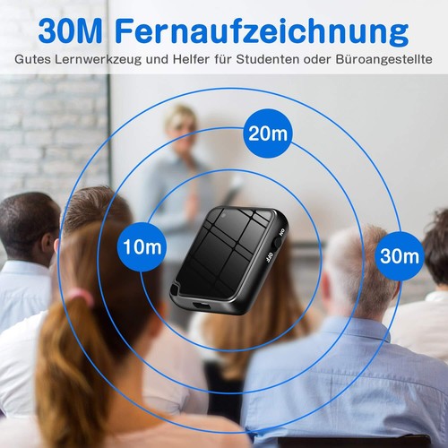 Tragbar 16GB Digital Diktiergerät Aufnahmegerät Audio Mini Sound Voice Recorder - Bild 6 von 17