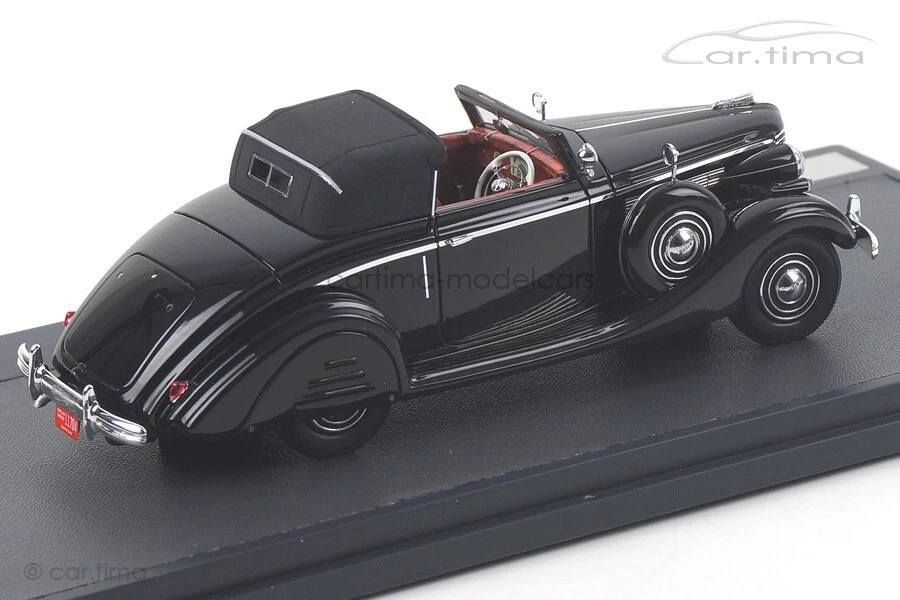 Buick Serie 40 Lancefield Drop Testa 1938 Nero Matrix Scala Modello 1:43 MX502 - Immagine 4 di 4