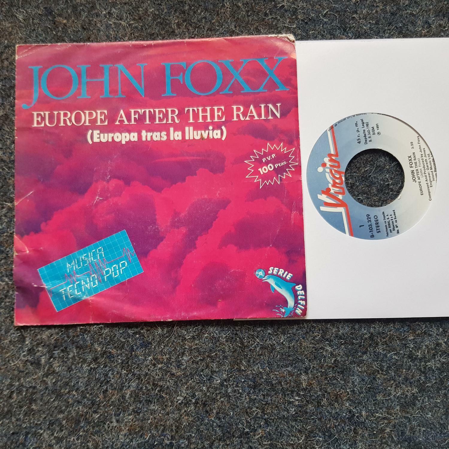7"" Single Vinyl John Foxx/ Ultravox - Europe after the rain/ Dancing like a gun