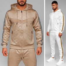 Jogginganzug Trainingsanzug Sweatshirt Sporthose Print Sport Herren BOLF Motiv