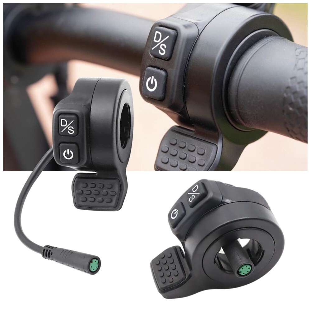 Accélérateur Au Pouce Double Bouton Pour Scooter électrique Kugoo G2 Master - Remplacement En ABS Noir