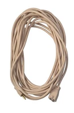 40ft Beige Outdoor Extension Cord 16 3 SJTW Weatherproof 13A 125V Heavy Duty