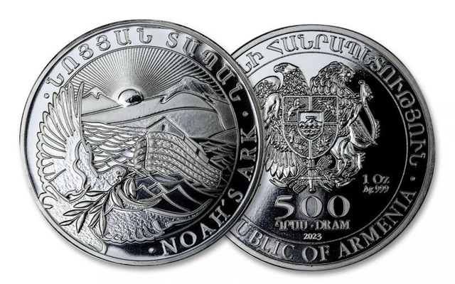 Ebay Live 25.19 2022 Armenia Noah's Ark by Geiger Edelmetalle 1 oz Silver Coin