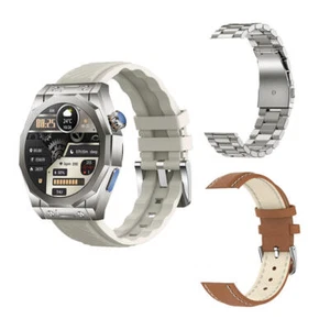 Men Luxury Smart watch Stainless Steal Strap Fitness Tracker Sports Watch Black