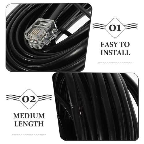 1 Set Wire Clips Telephone Cords Landlines Phone Cord Telephone Cable Receiver - 第 12/12 張圖片