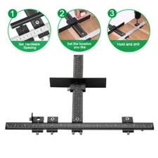 Cabinet Hardware Jig All Aluminum Alloy Cabinet Hole Drilling Template Jig Tool