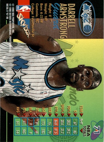 1997 Metal Universe Championship #71 Darrell Armstrong Great! Free ship - Picture 2 of 2