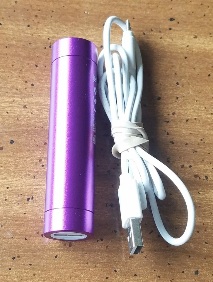 Batería Extendida Universal Powerocks Magicstick 2800mah Púrpura Funciona Usada Foto 3 de 4