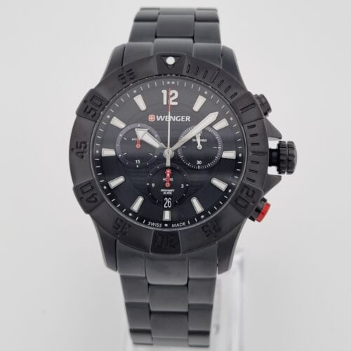 Wenger 01.0643.121 Seaforce diver-Chronograph Mens Swiss Watch Quartz 43mm 20ATM - Picture 14 of 24