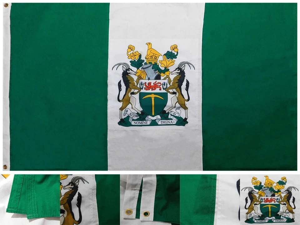 Rhodesia Rhodesian Country 3x5 3'x5' Premium Quality 100% Cotton Flag Banner - Image 2 of 4