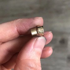 Hammered Texture 9ct Gold Ear cuff minimal Jewellery