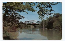 Red River Scene Fargo North Dakota Postcard