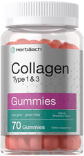 Collagen Gummies  70 Count  Strawberry Flavored  Hydrolyzed  by Horbaach