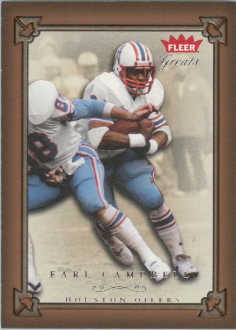 Earl Campbell 2004 Fleer Greats of the Game #21 Houston Oilers Texas Longhorns