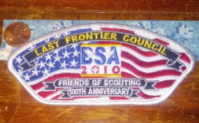 BSA Last Frontier Council, OK CSP Issue SA-20, 2010 FOS 100th Anniversary