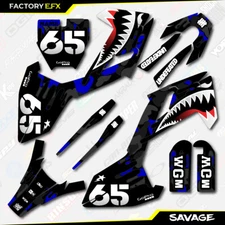 Black & Blue Savage Camo Racing Graphics Kit fits 17-24 Husqvarna TC65 TC 65