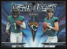 2021 Panini Playoff #TL-17 Travis Etienne Jr. Trevor Lawrence Thunder Lightning