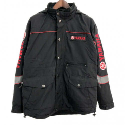 YAMAHA Nylon Racing Jacket Motorcycle Wear Black Size L [VG YAMAHA Nylon Racing Jacket Motorcycle Wear Black Size L [VG