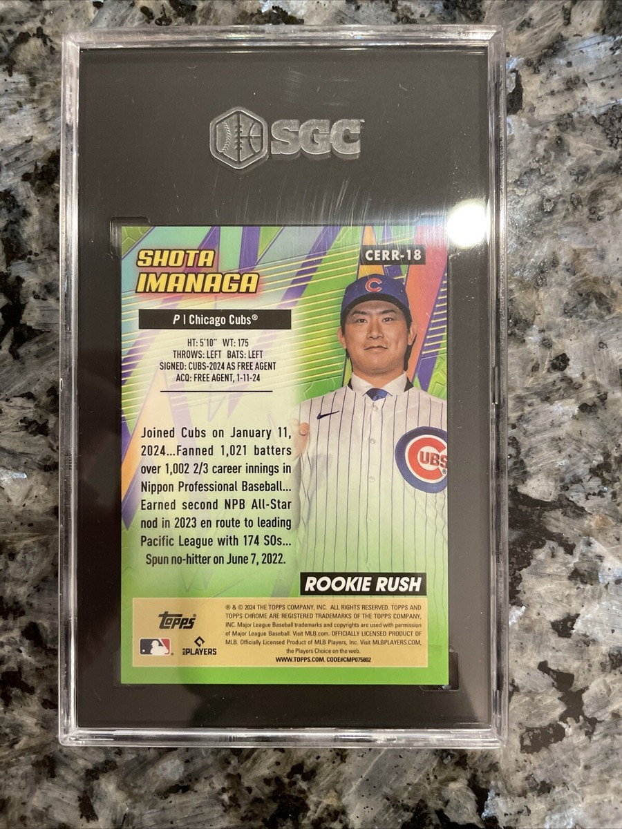 2024 Topps Chrome Shota Imanaga All-Etch Rookie Rush Gold
