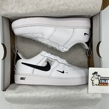 Nike Air Force 1 LV8 Utility Overbranding Black White AV4272-100 Sizes 1Y 2Y 3Y