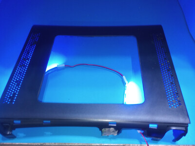 Custom made Xbox 360 elite fat phat case mod kit shell housing black and LED kit