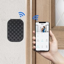 Modern Smart Doorbell, Doorbell with Camera, 2KFHD WiFi Doorbell Black