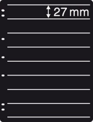 PRINZ PRO-FIL System 8002 Einsteckblatt – 2 Fächer, 132x195 Mm, Schwarz