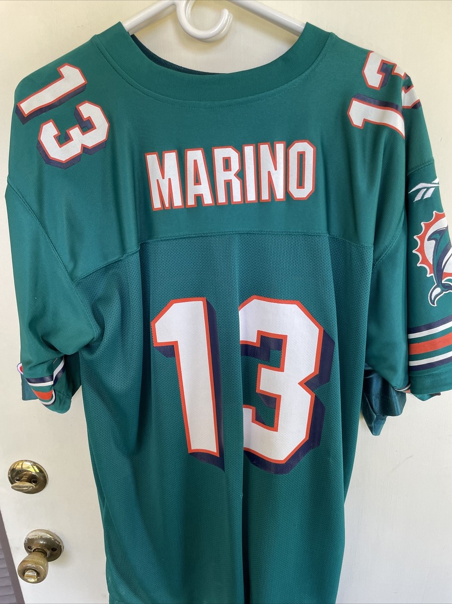 Dolphins MARINO 13 ユニフォーム　【美品】 Miami Dolphins NFL Dan Marino #13 Vintage Champion Home