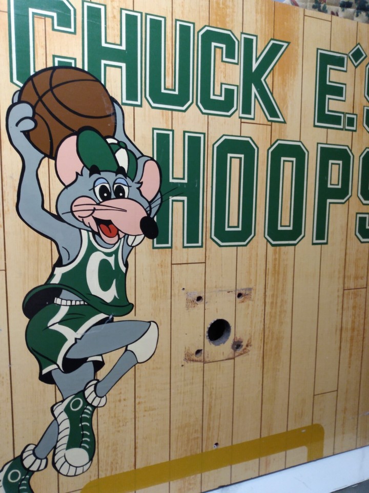 Chuck E. Cheese Hoops backboard, Late 70's early 80's Salvaged