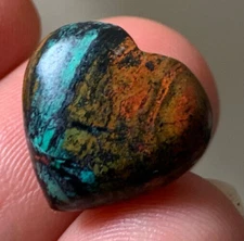 15mm RARE BEAUTIFUL CRIMSON CUPRITE POLISHED DIVINE FEMININE CRYSTAL HEART