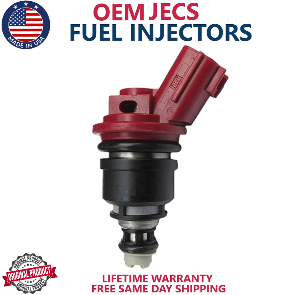 全新 6 件 原始设备制造商 JECS 燃油喷射器 适用于 1993 - 1997 年日产和英菲尼迪 V6 #16600-10Y01 — 第 2/4 张图片