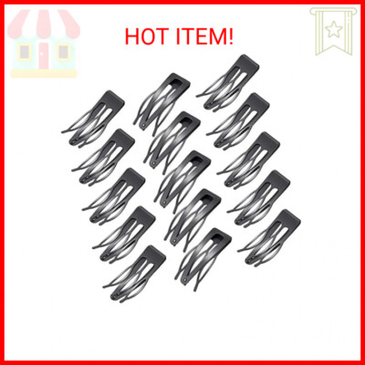 WILLBOND 32 Pieces Hair Clips for Women, 3 Prong Clips for Hair, Double Grip Met