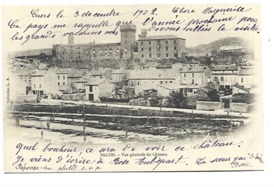 13 SALON DE PROVENCE VUE GENERALE DU CHATEAU