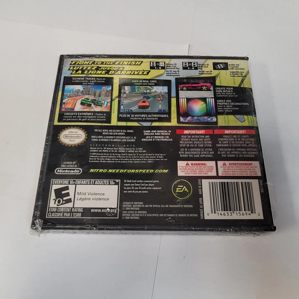 Need for Speed: Nitro for Nintendo DS Brand New Factory Sealed - Image 2 of 4