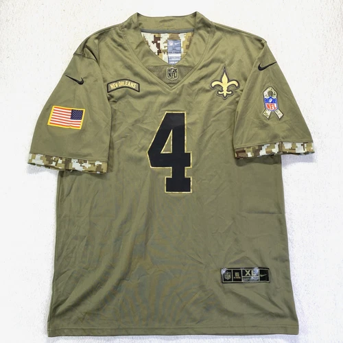 Nike Salute To Service Shirt New Orleans Saints Quarter Back Derek Carr Jersey
