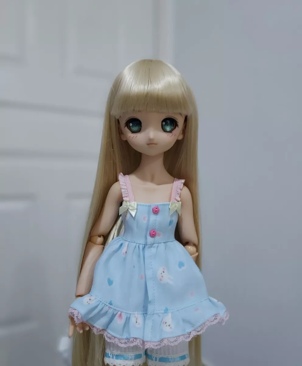 BJD Clothes Mini Dollfie Dream MDD Super Dollfie MSD One Piece Blue Rabbit