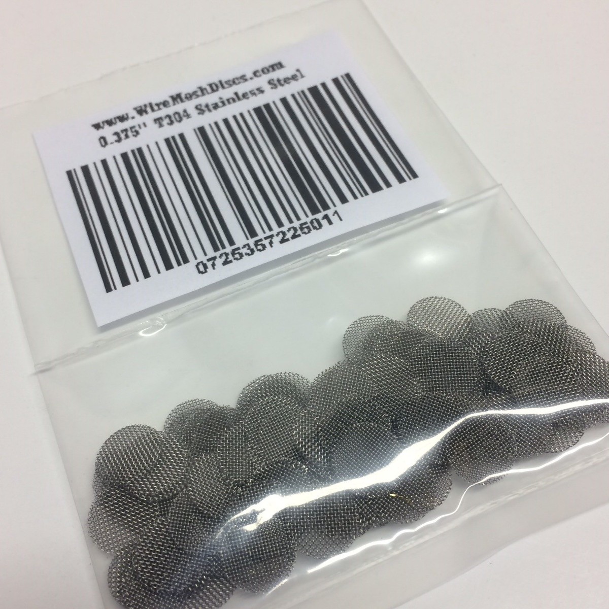 100 COUNT - Stainless Steel T304 Wire Mesh Filter Discs 1/2" MADE IN