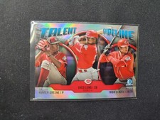 2019 Bowman Chrome Baseball Hunter Greene Nick Senzel RC Talent Pipeline #TP-CIN