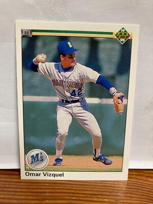 Omar Vizquel 1990 Upper Deck Baseball Rookie Card Karte Seattle Mariners