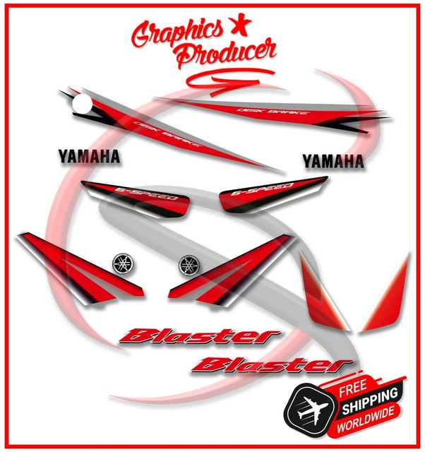 Yamaha Blaster Decals Sticker Graphics Full Kit Custom Design 2005