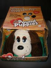 NEW NOS Pound Puppies Galoob 1998 in Bad Box White Brown
