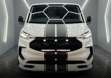 Für Ford Transit Custom 2024+ Grill Raptor mit LEDs&Lauflicht Glänzend Schwarz