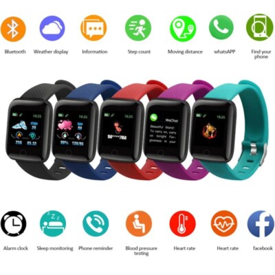 Bluetooth Plus 116 Smartwatch Fitness Trackers Smartwatch 116