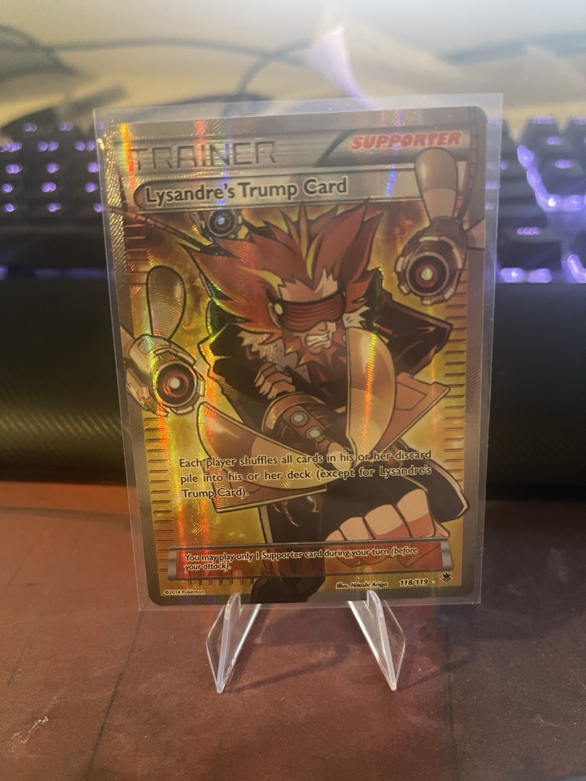 Lysandre's Trump Card (118 Full Art) 118/119 XY - Phantom Forces Holo