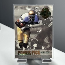 JEROME BETTIS ROOKIE FOOTBALL 1993 NOTRE DAME IRISH POWER PICK RC Steelers b31