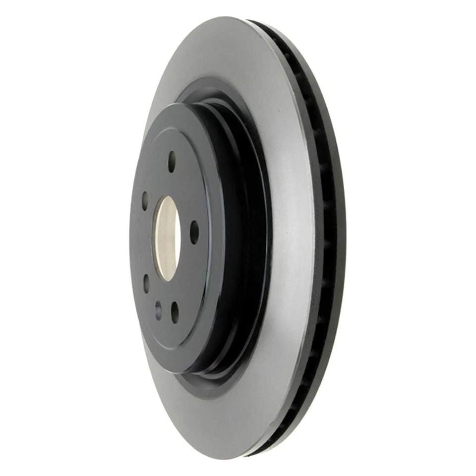 Original ACDelco para Cadillac CTS 2008-2014 freno de disco rotor trasero dorado negro sombrero Foto 3 de 4