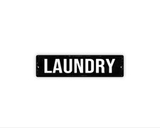 Laundry Sign Metal Wall Decor for Laundry Room, Farmhouse Utility Space Wall