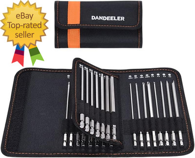 30 Piece 6 Extra Long Security Bit Set Torx Hex Slotted Phillips