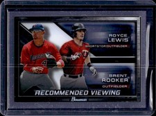 2017 Bowman Draft Royce Lewis Brent Rooker Recommended Viewing #RV-MIN